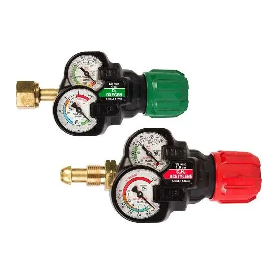 Victor Edge 2.0 Ess32-60-540 S/S Oxygen & Acetylene Regulator Bundle 1