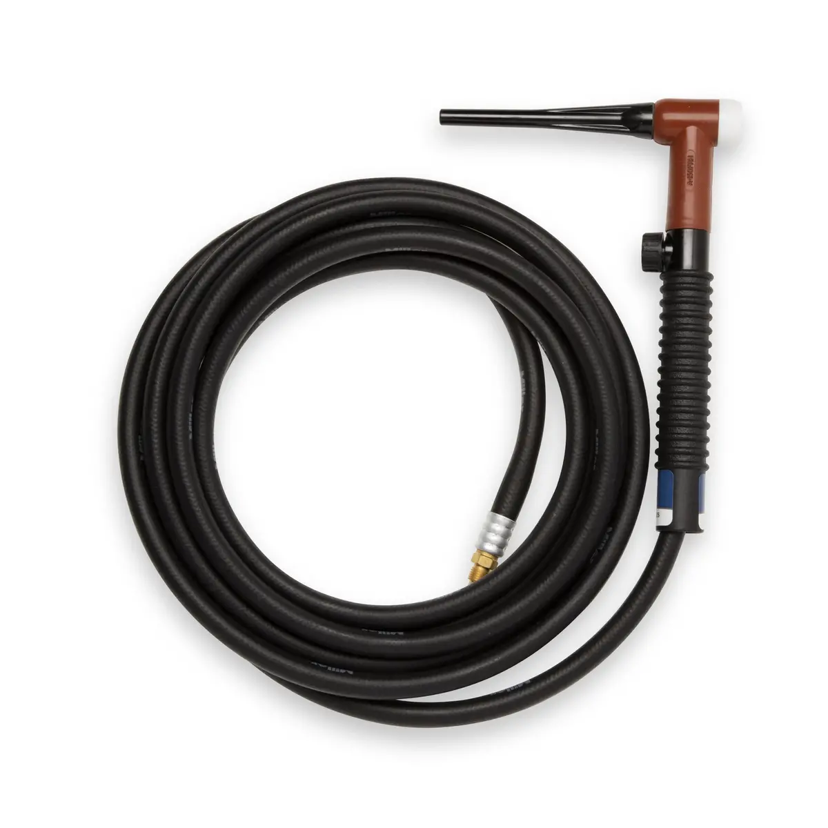 Weldcraft 150A Red Rubber Flexible Tig Torch W/ Valve, 25 Ft - Wp-R17fv-25-R 1
