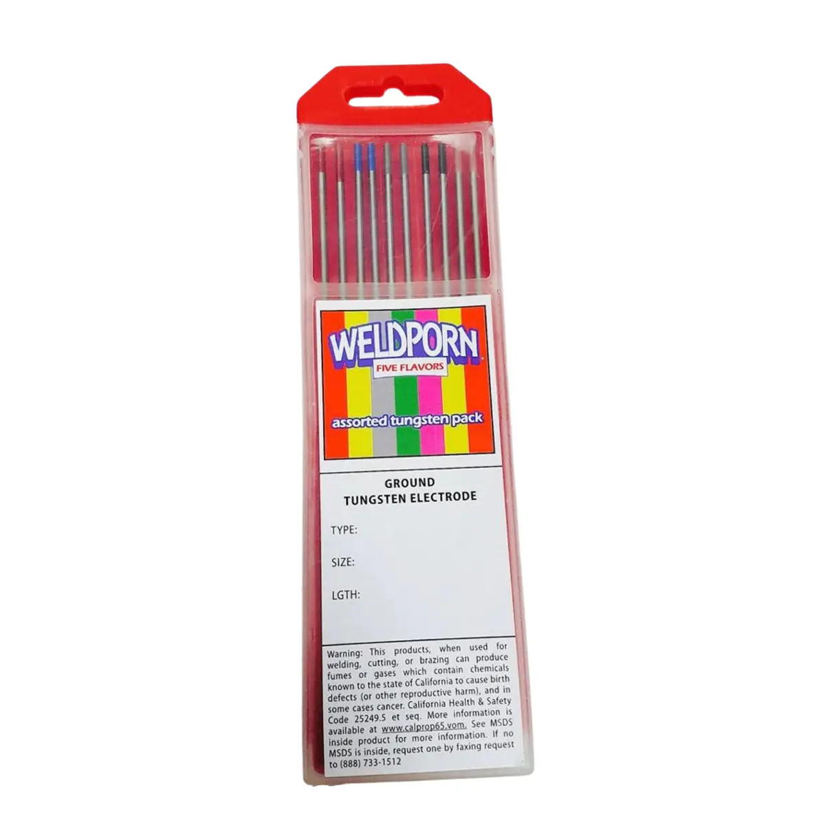 Weldporn Five Flavors Assorted Tungsten - Wp-Tesp-332-10T 1