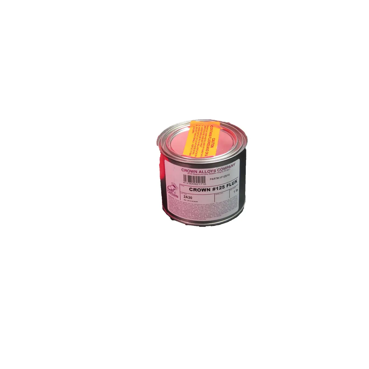 Crown Alloys 16Oz  #125 General Flux16 Oz Jar - Xf125/16 1