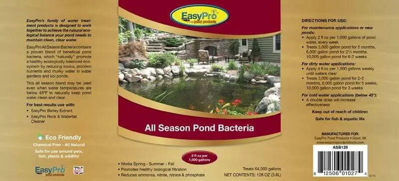 All Season Liquid Pond Bacteria - 55 Gallon Drum 1