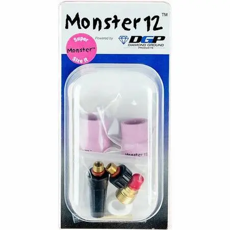 Diamond Ground Monster 12 Tig Nozzle Kit, 3/32" - Mn12-2-332D 1