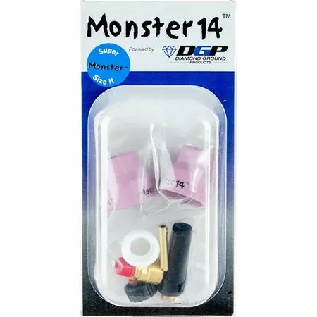 Diamond Ground Monster 14 Tig Nozzle Kit, 3/32" - Mn14-2-332D 1