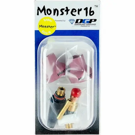 Diamond Ground Monster 16 Tig Nozzle Kit, 3/32" - Mn16-3-332D 1