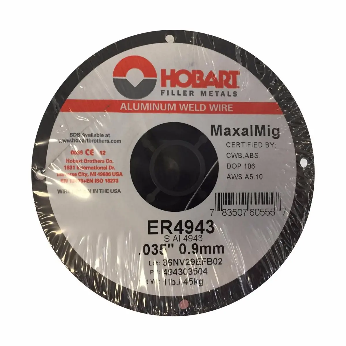 Hobart Maxal Mig 4943 Aluminum Mig Wire 1