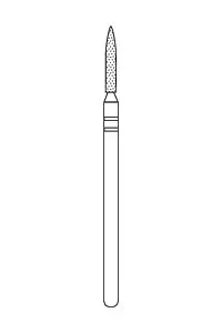 Premier Laboratory Hp Diamonds #X265.10 Flame Fine Grit Laboratory Hp Diamond 1
