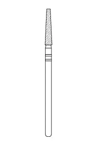 Premier Laboratory Hp Diamonds #X703.12 Flat End Taper Coarse Grit Laboratory 1