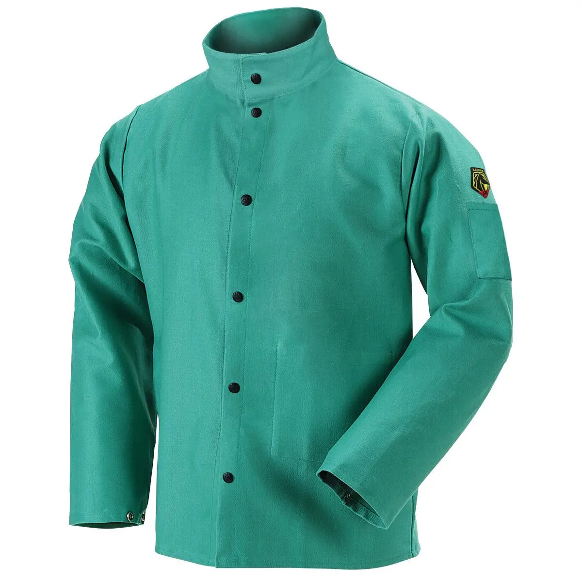 Black Stallion Truguard 200 Fr Cotton Welding Jacket, Green - F9-30C 1