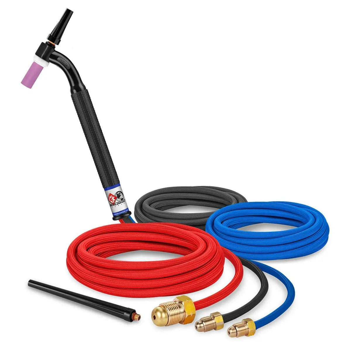 Ck Worldwide 250A Water Cooled Flex Head Tig Torch W/ Superflex Cable 1