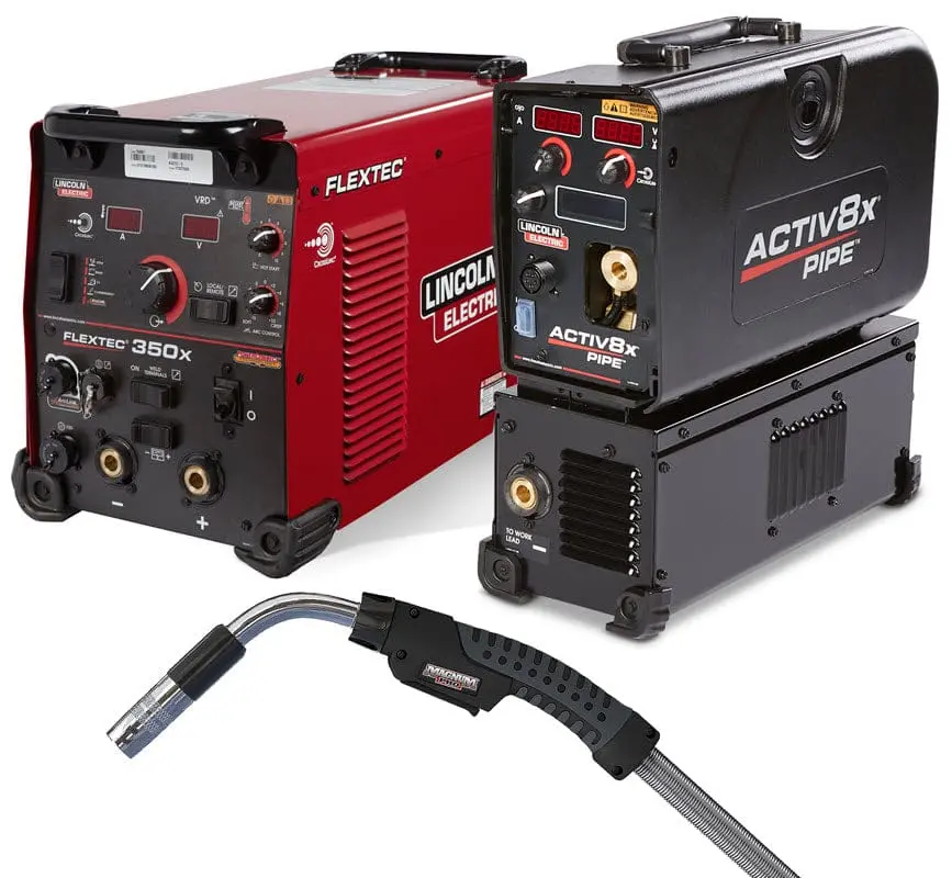 Lincoln Flextec 350X Powerconnect (Tweco) / Activ8x Pipe One-Pak K5802-1 1
